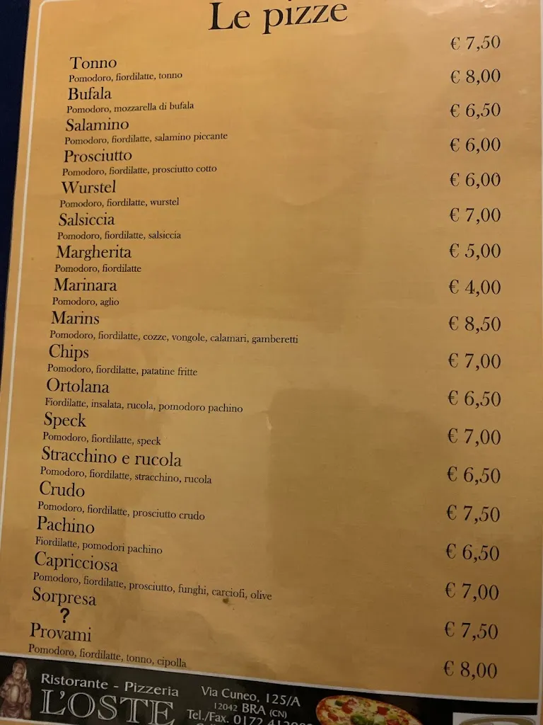 Menu_Ristorante Pizzeria L'Oste - the Marin's_Roreto_image_4