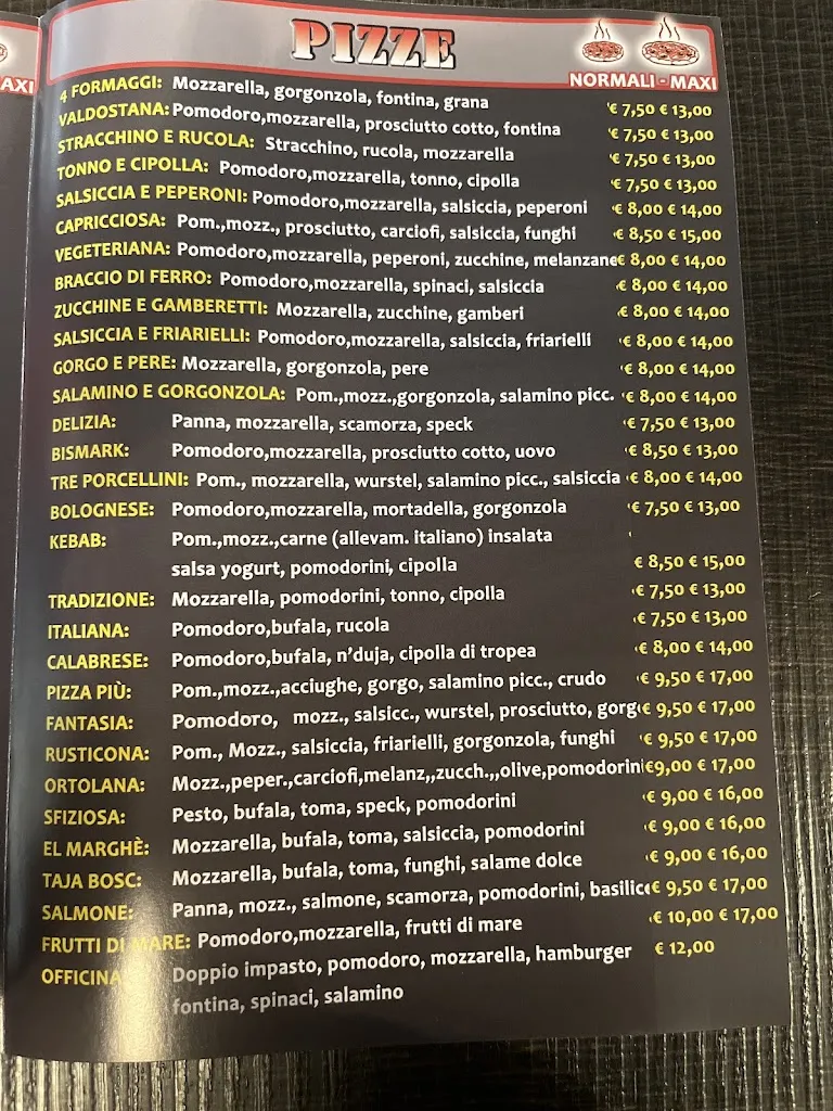 Menu_L’officina della pizza_San Benigno Canavese_image_1