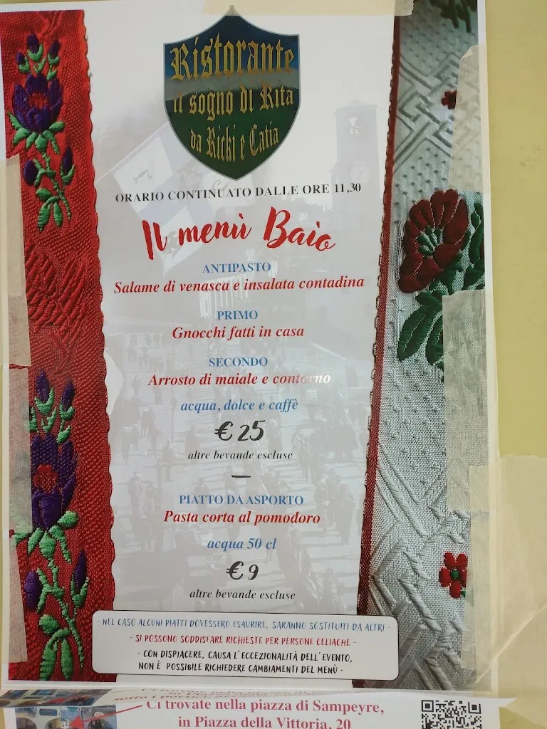 Menu_Ristorante da catia e richi ... Il Sogno Di Rita_Sampeyre_image_1