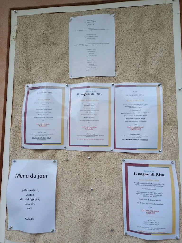 Menu_Ristorante da catia e richi ... Il Sogno Di Rita_Sampeyre_image_2