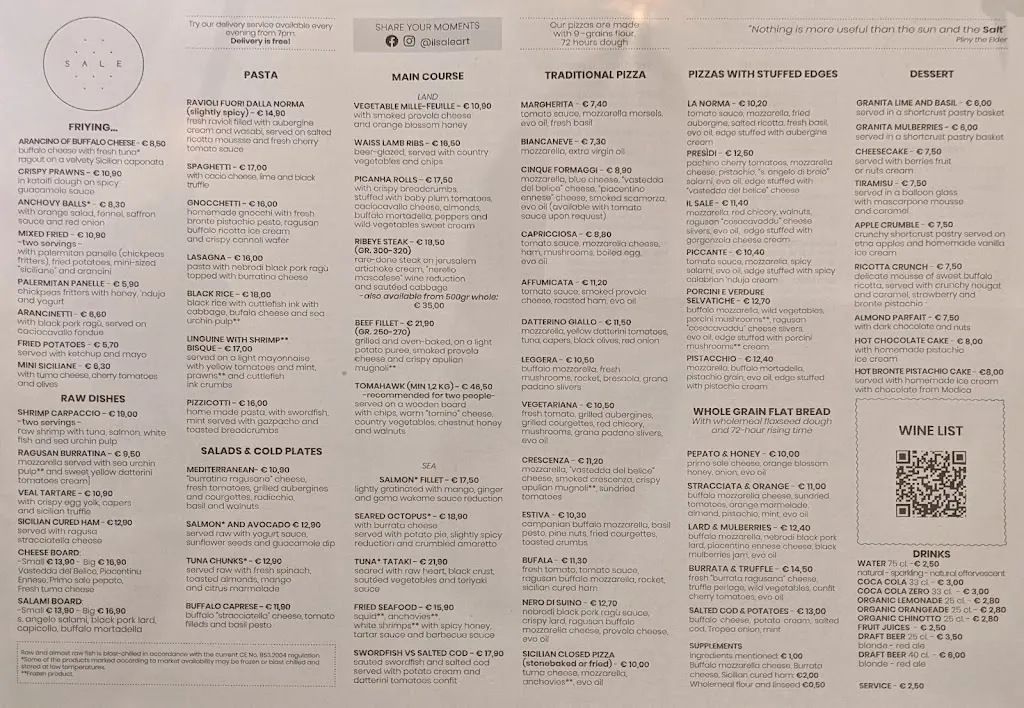 Menu_Il Sale Art Cafe'_Sale_image_1