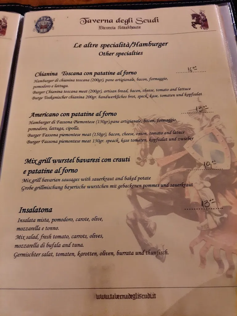Menu_Steakhouse-Birreria Taverna degli Scudi_Sale_image_1