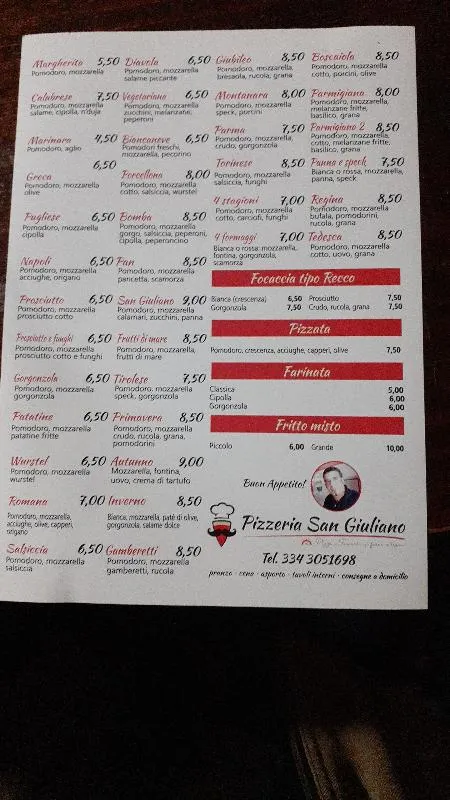 Menu_Pizzeria San Giuliano_San Giuliano Vecchio_image_2