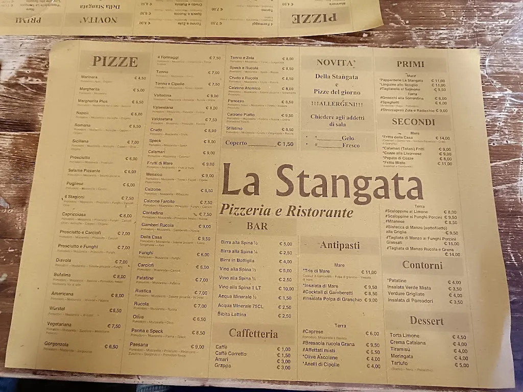 Menu_Pizzeria Bar Ristorante La Stangata_San Maurizio D'Opaglio_image_2