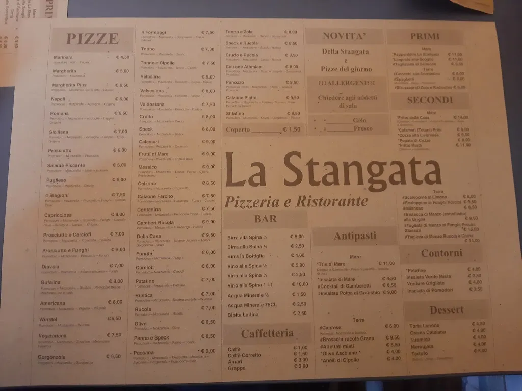 Menu_Pizzeria Bar Ristorante La Stangata_San Maurizio D'Opaglio_image_3