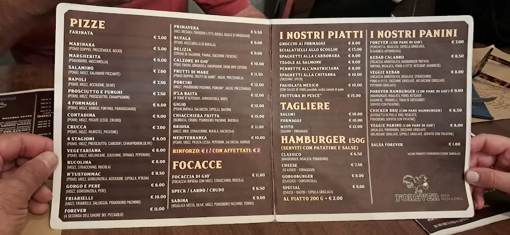 Menu_Forever - Pub Pizzeria_San Paolo Solbrito_image_1