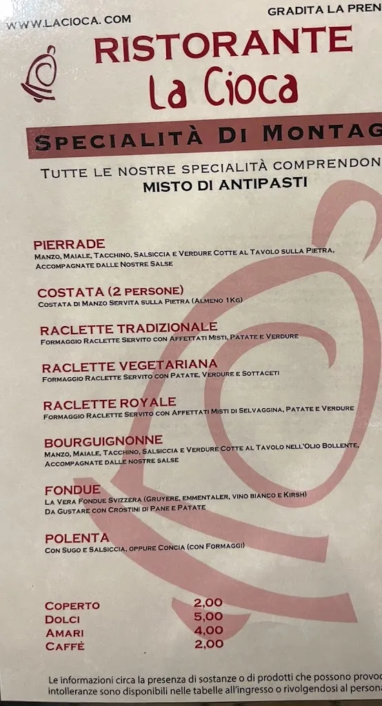 Menu_La Cioca_Sauze di Cesana_image_1