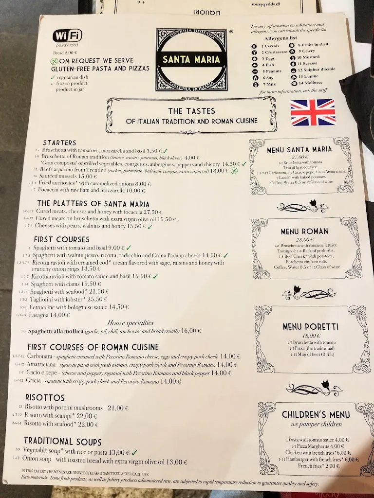 Menu_Santa Maria Osteria - Ristorante Pizzeria_Santa Maria Maggiore_image_1