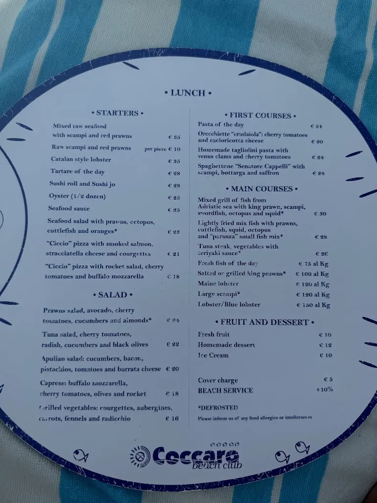 Menu_Coccaro Beach Club_Fasano_image_3