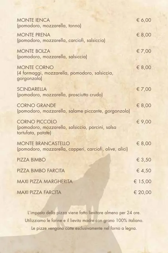 Menu_Osteria del Lupo _Castel del Monte_image_2