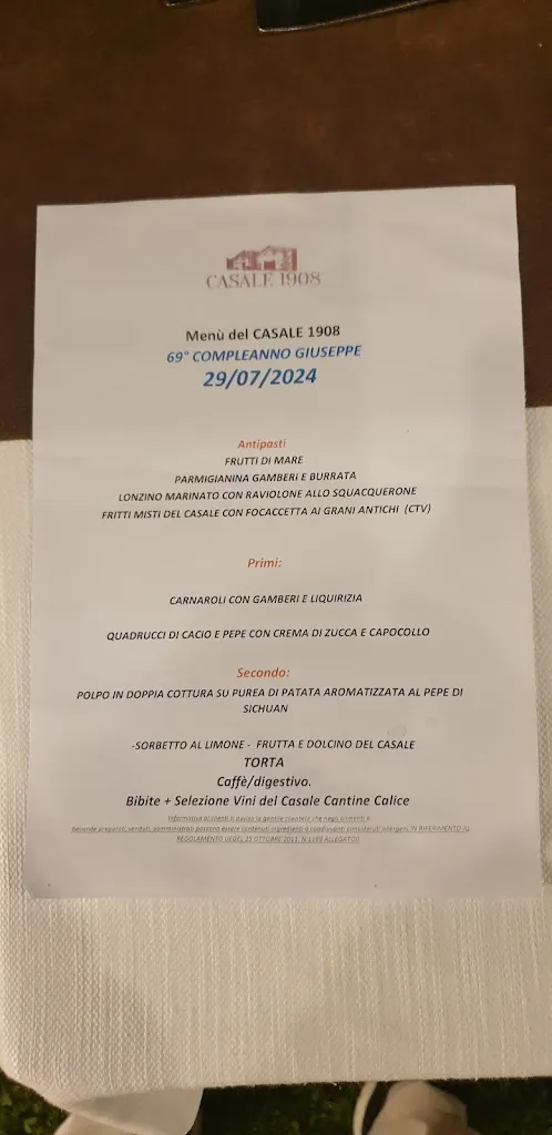 Menu_Casale 1908_Corato_image_1