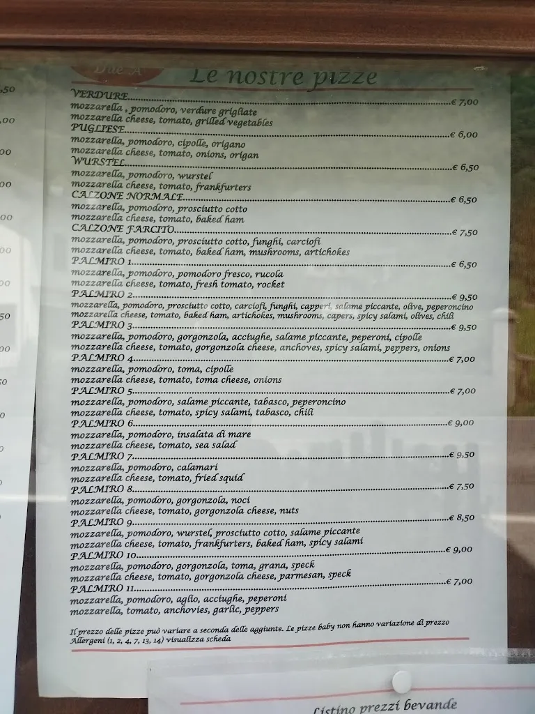 Menu_Bar Ristorante Pizzeria Le Due A Di Bet A.&Gradina M_Scopa_image_2
