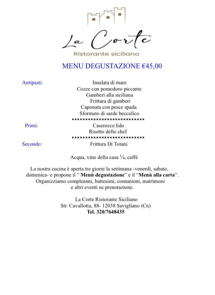 Menu_Ristorante Pizzeria la Corte_Savigliano_image_1