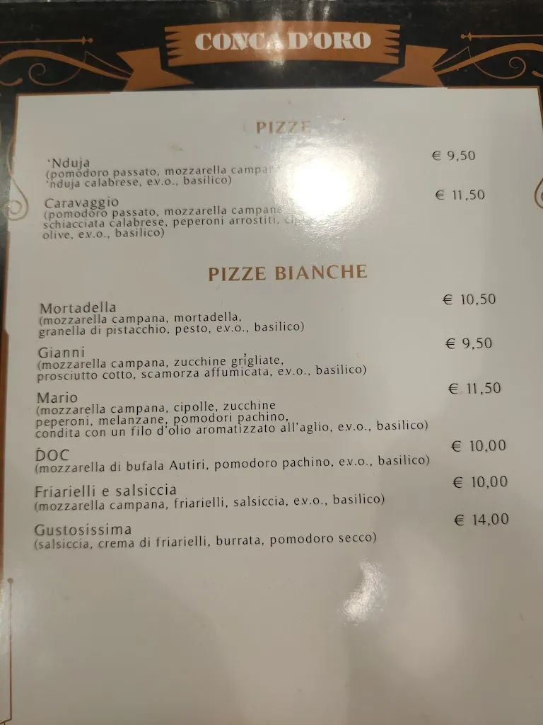 Menu_Pizzeria Conca D'oro_Savigliano_image_3