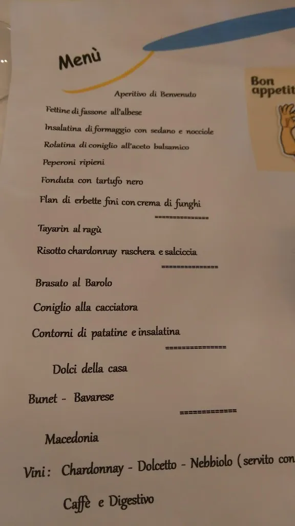 Menu_Albergo - Ristorante Trattoria del Castello_Serralunga d'Alba_image_1
