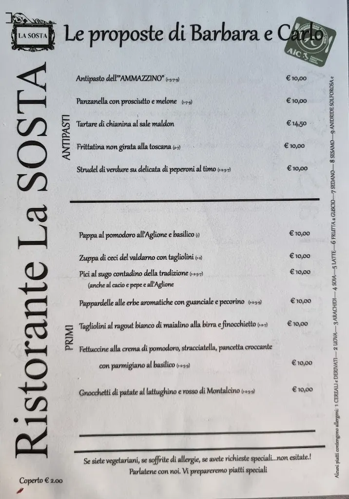 Menu_Ristorante la Sosta di Carlo Pazzaglia_Serre_image_4