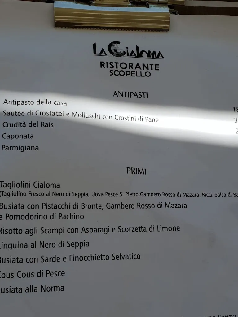 Menu_La Cialoma_Scopello_image_1