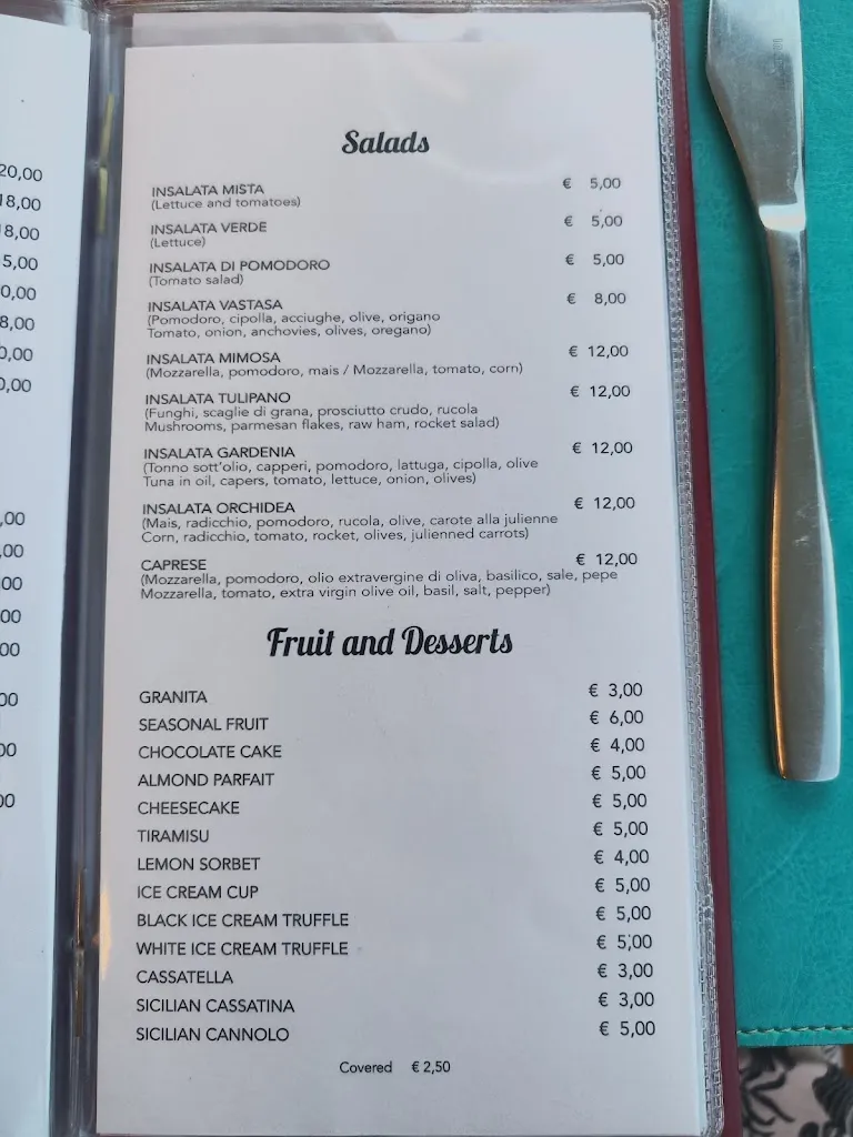 Menu_Bahía da Mimi - Bar Ristorante Stabilimento Balneare_Scopello_image_3