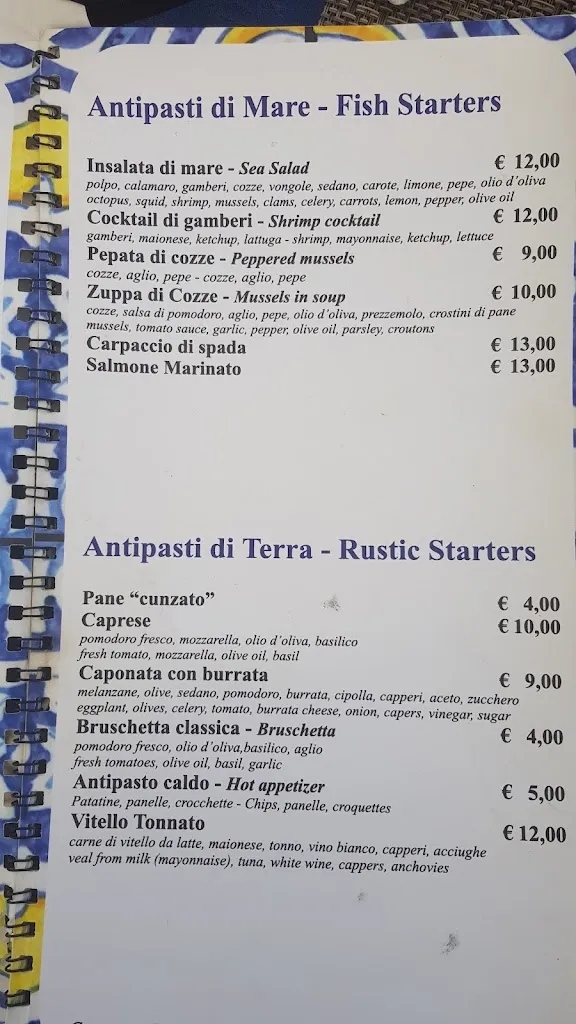 Menu_Ristorante Pizzeria Il Baglio_Scopello_image_1