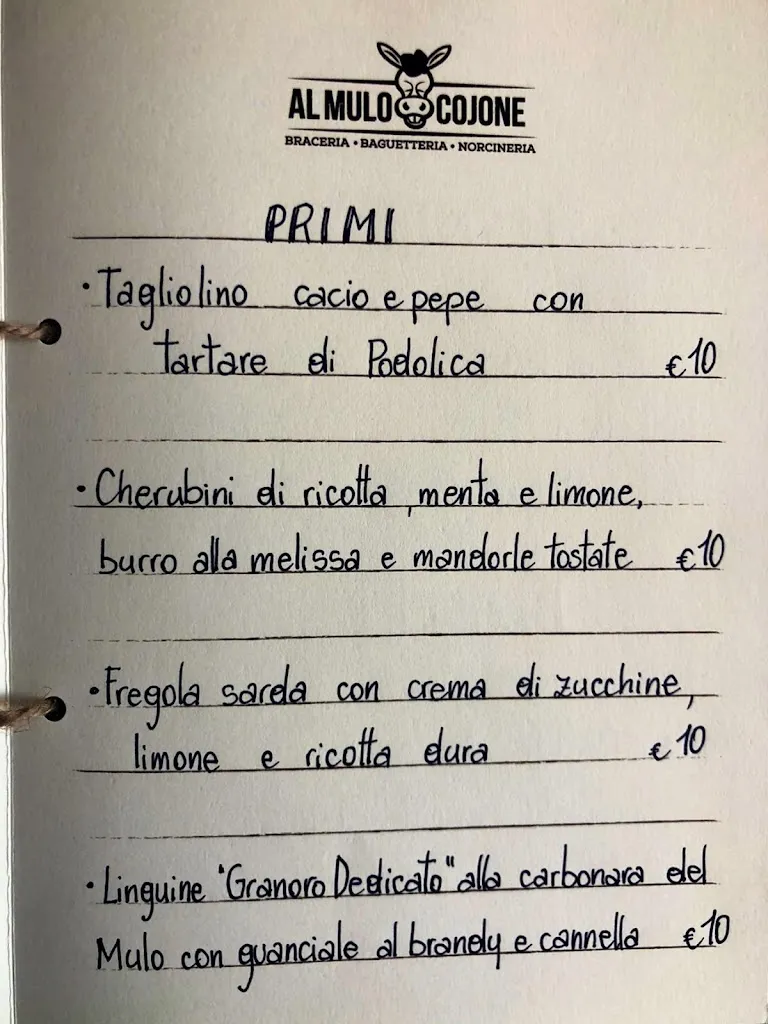 Menu_Al Mulo Cojone_Corato_image_1