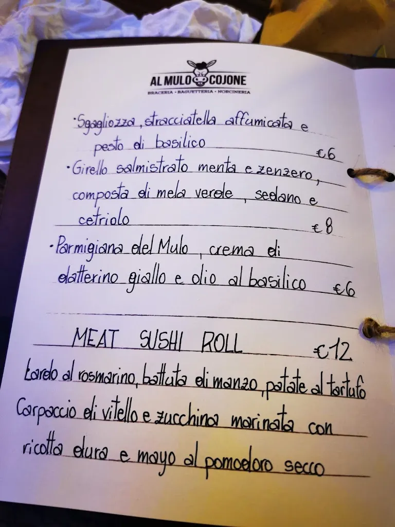 Menu_Al Mulo Cojone_Corato_image_2