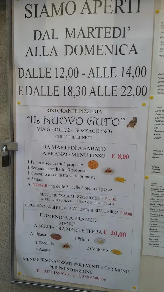Menu_N.G. IL NUOVO GUFO_Sozzago_image_1