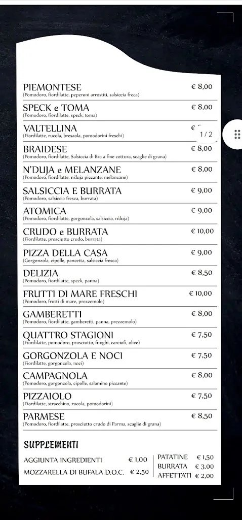 Menu_Pizzeria il Cigno_Sommariva del Bosco_image_1