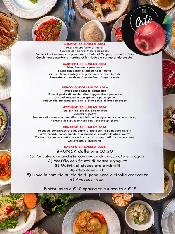 Menu_Ortò - Ristorante Gastronomia Frutta e Verdura Caffetteria Aperitivi Frullati Dolci_Strambino_image_2