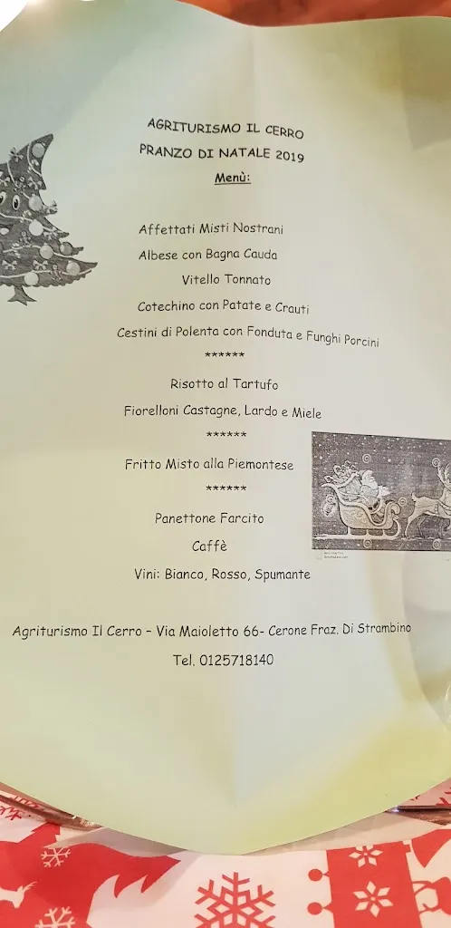 Menü_Ristorante Il Cerro_Strambino_Bild_2