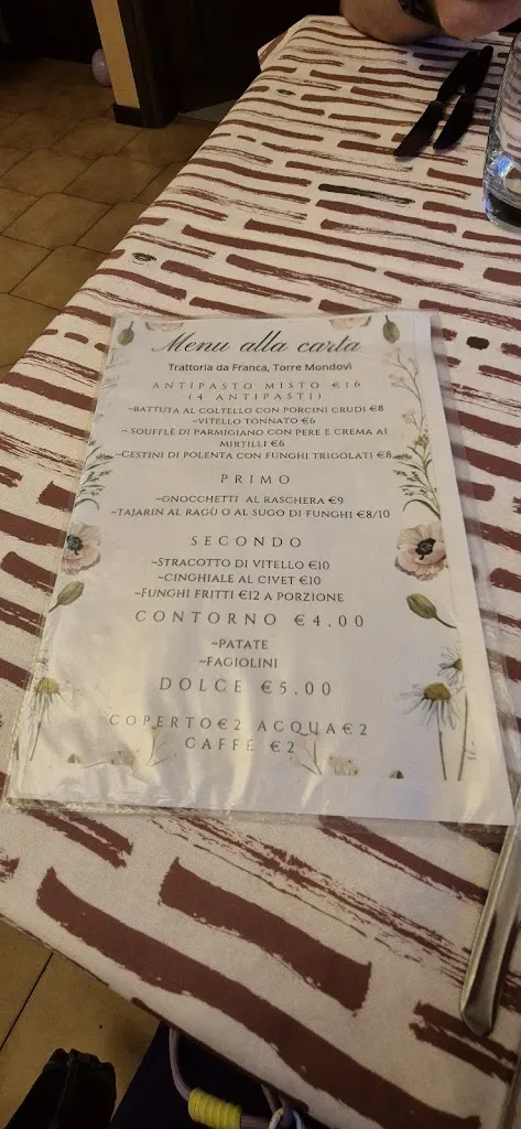 Menu_Trattoria Bar Da Franca_Torre Mondovì_image_1