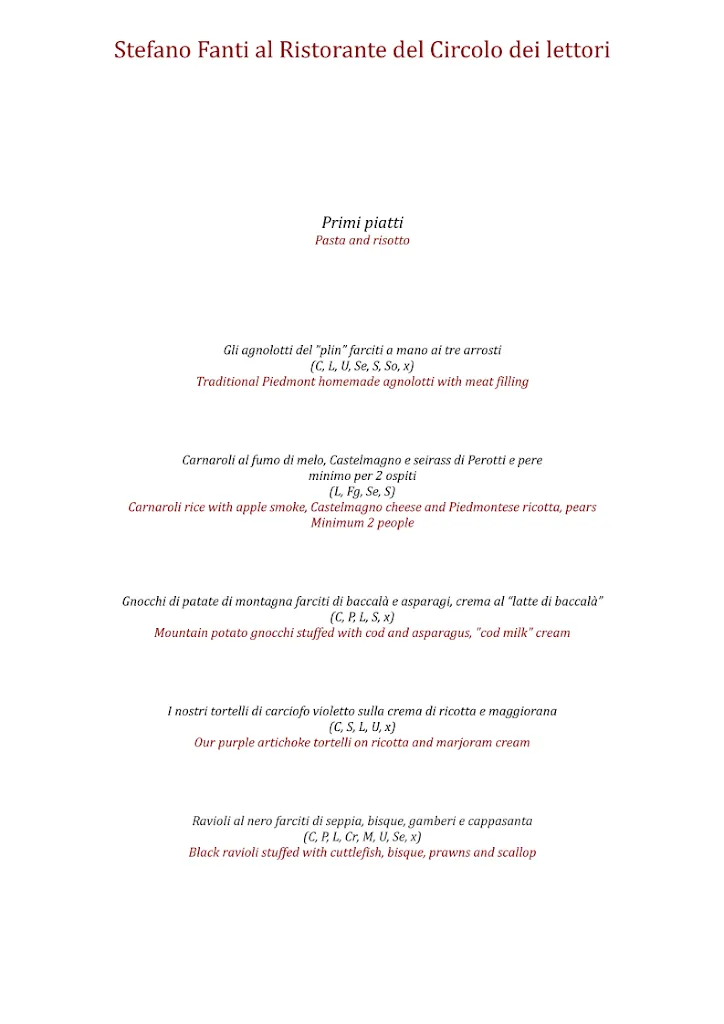 Menu_Ristorante Circolo dei Lettori_Torino_image_2