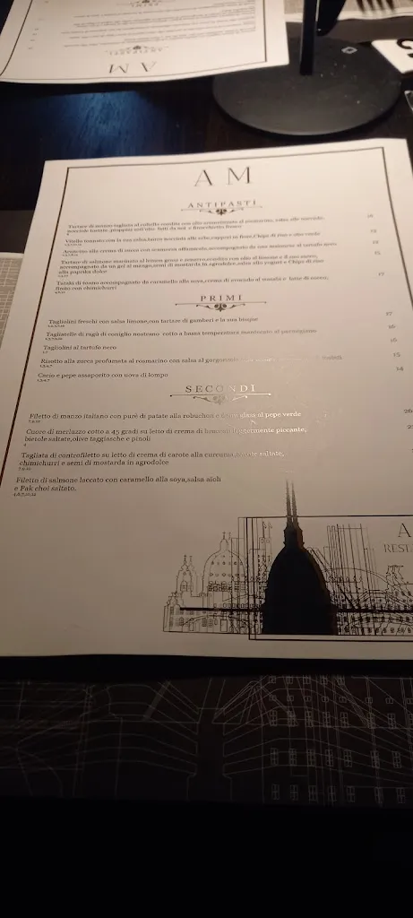Menu_AM restaurant | Ristorante nel centro di Torino_Torino_image_1