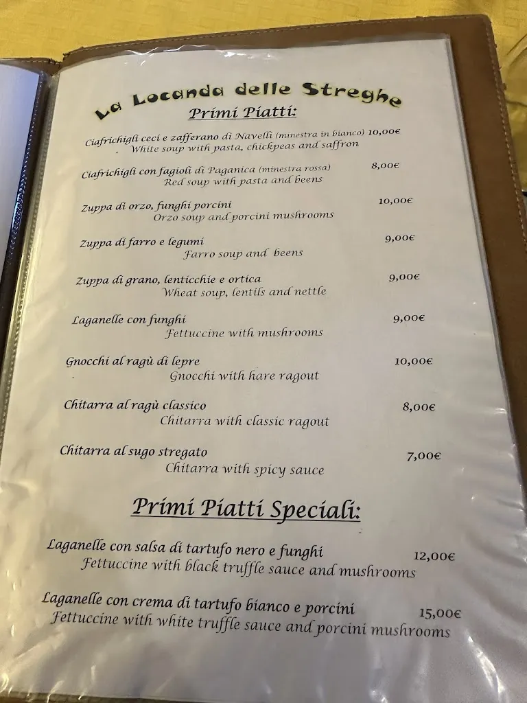 Menu_La Locanda delle Streghe - Relais Ristorante_Castel del Monte_image_1