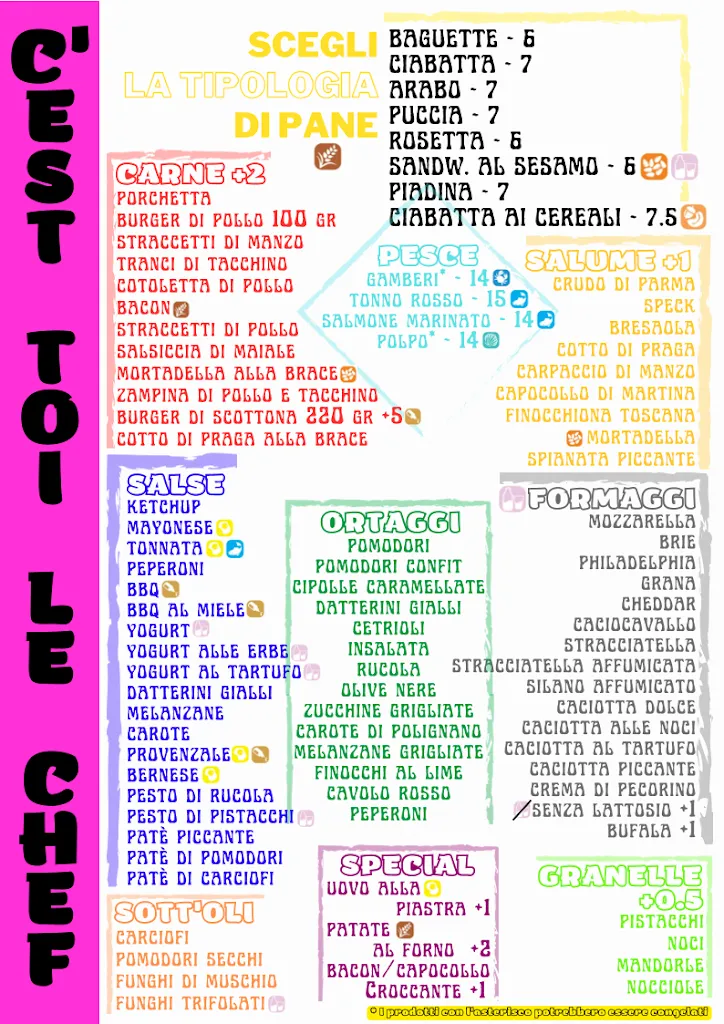 Menu_La Baguetterie Corato_Corato_immagine_1