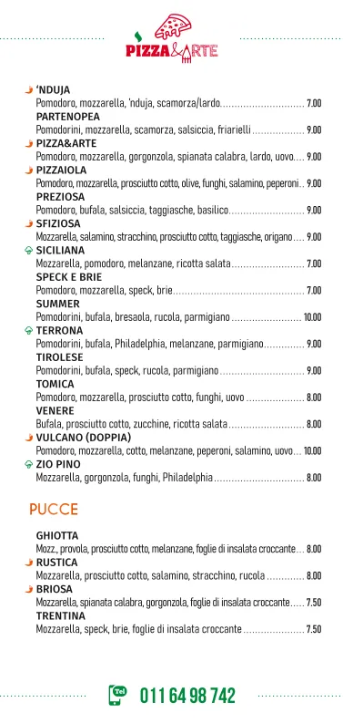 Menu_Pizza & Arte a Trofarello_Trofarello_image_2