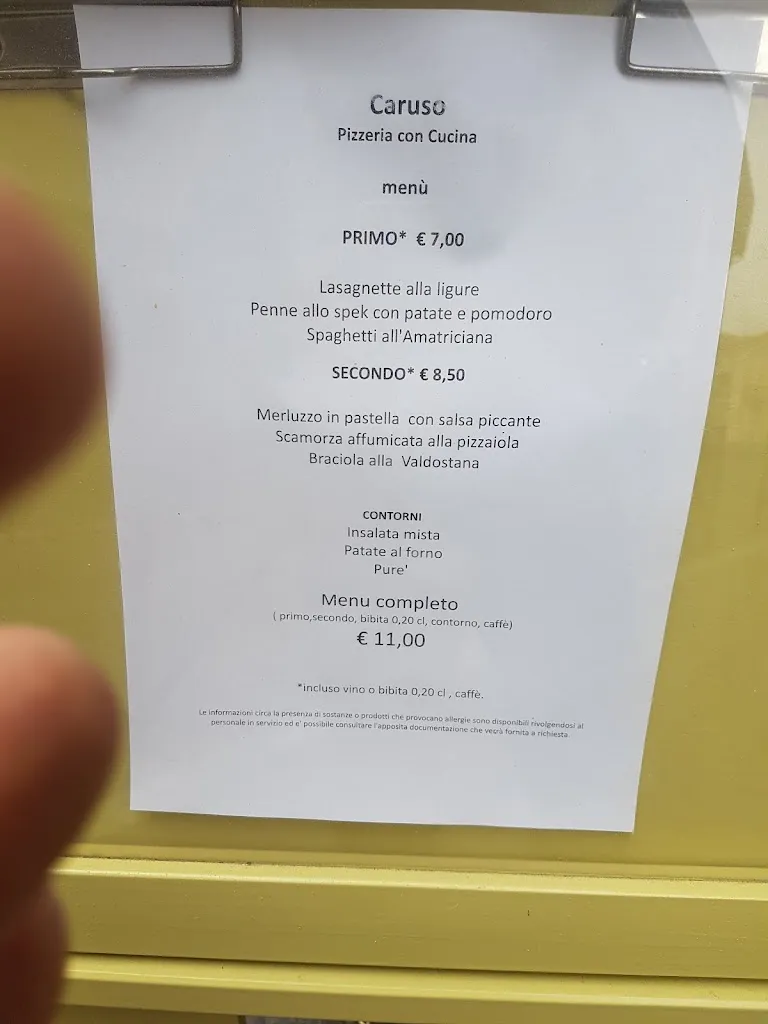 Menu_Caruso pizzeria con cucina_Trecate_image_3