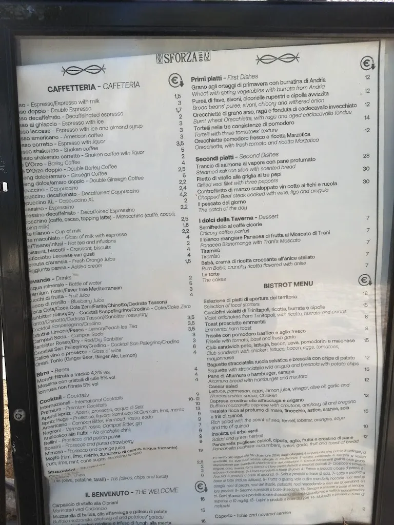 Menu_Taverna Sforza 1910_Castel del Monte_image_2