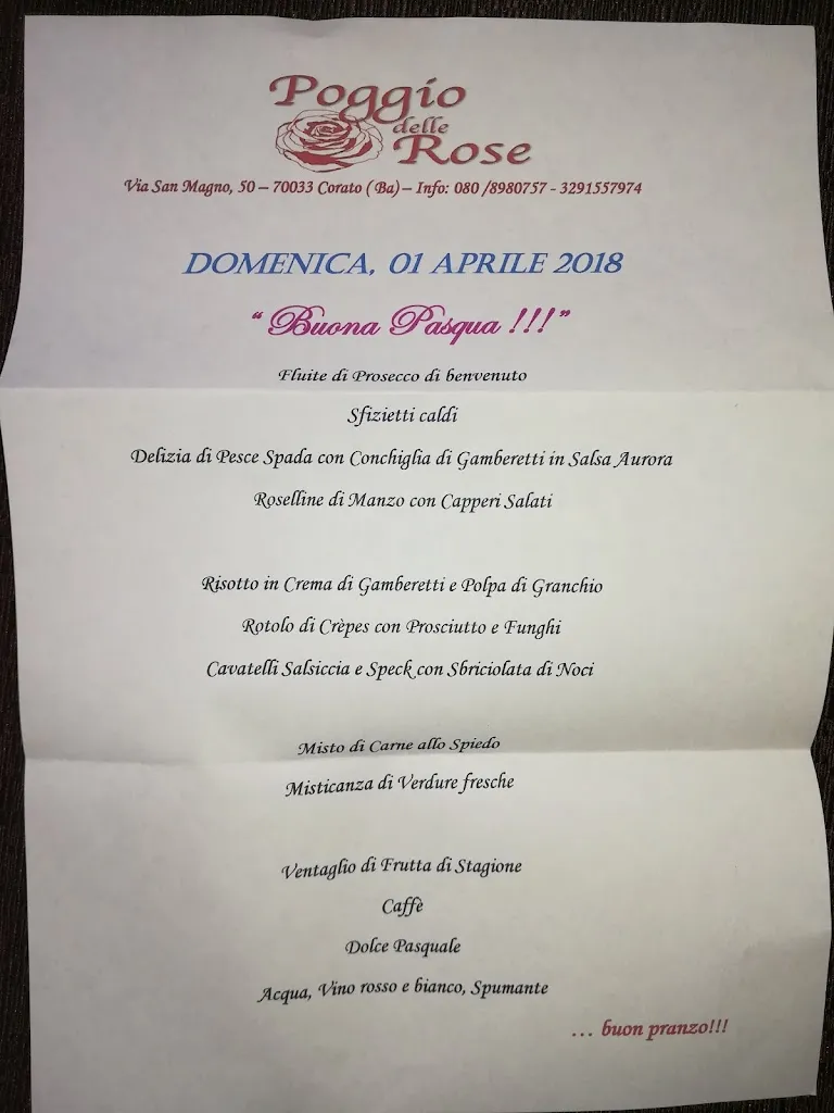 Menu_Ristorante Poggio Delle Rose_Corato_image_2