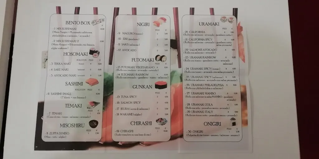 Menu_MAMBO Tony Sushi Ristorante Giapponese alla Carta_Varallo_image_2