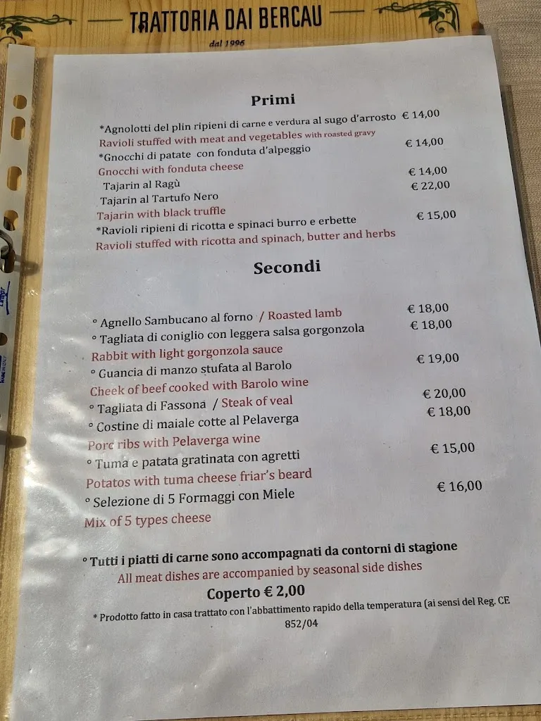 Menu_Ristorante Trattoria dai Bercau_Verduno_image_1