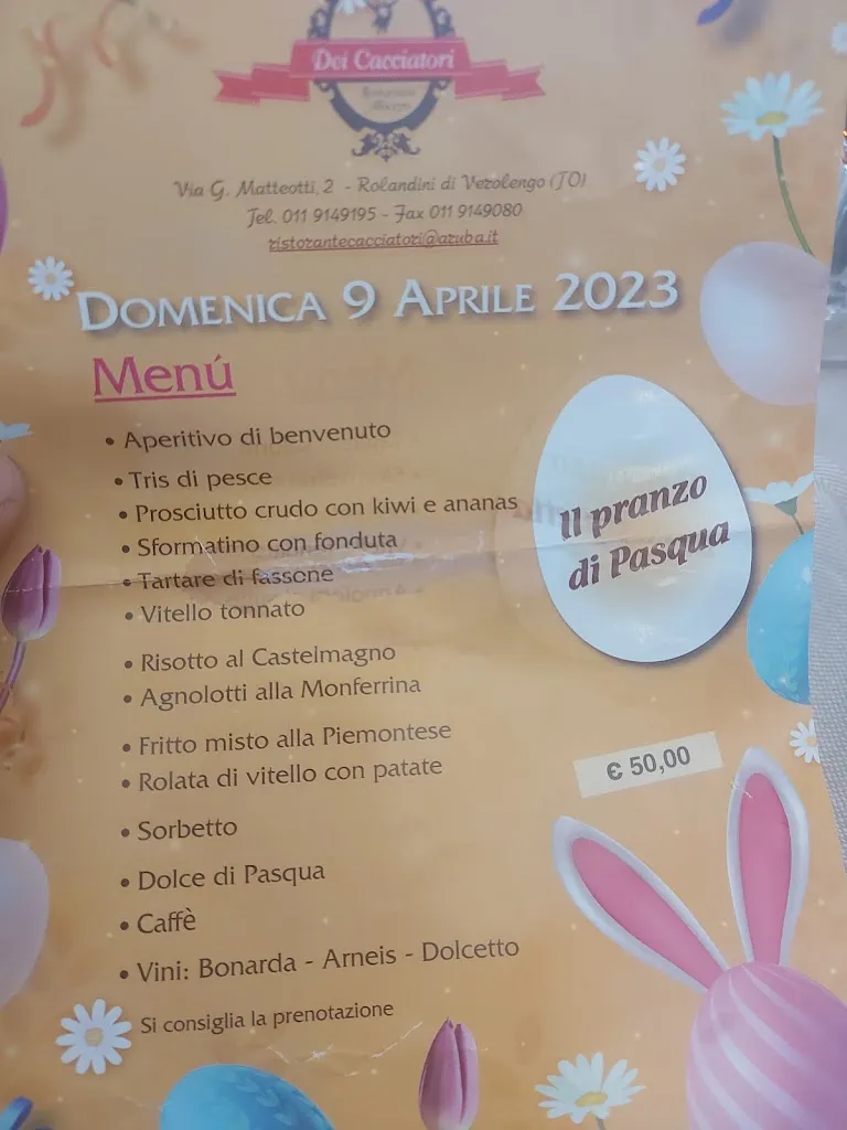 Menu_Ristorante Albergo Dei Cacciatori_Verolengo_image_1