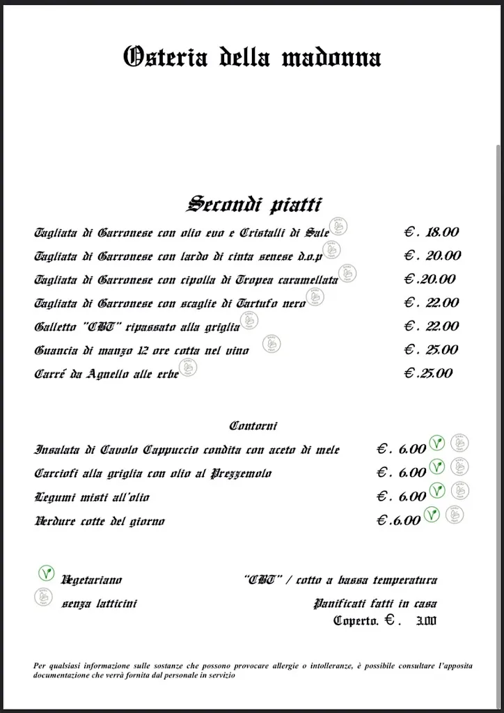Menu_Osteria Della Madonna_Vignone_image_2