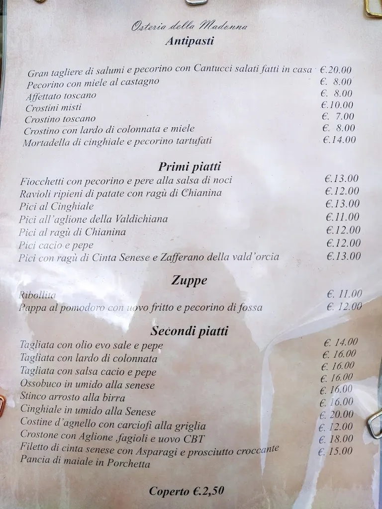 Menu_Osteria Della Madonna_Vignone_image_3