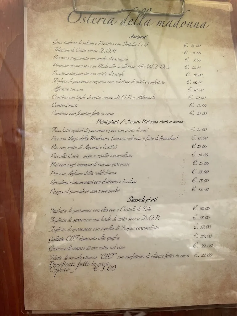 Menu_Osteria Della Madonna_Vignone_image_4