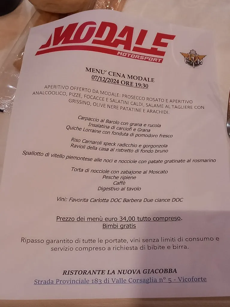 Menü_Nuova Giacobba_Vicoforte_Bild_1