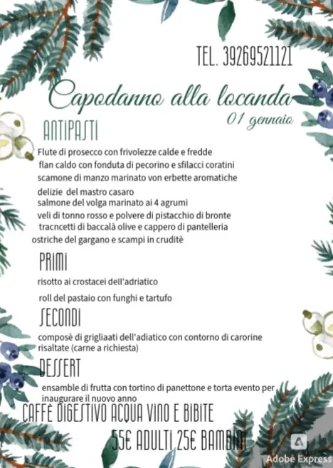 Menu_La Locanda du Baron_Corato_image_1