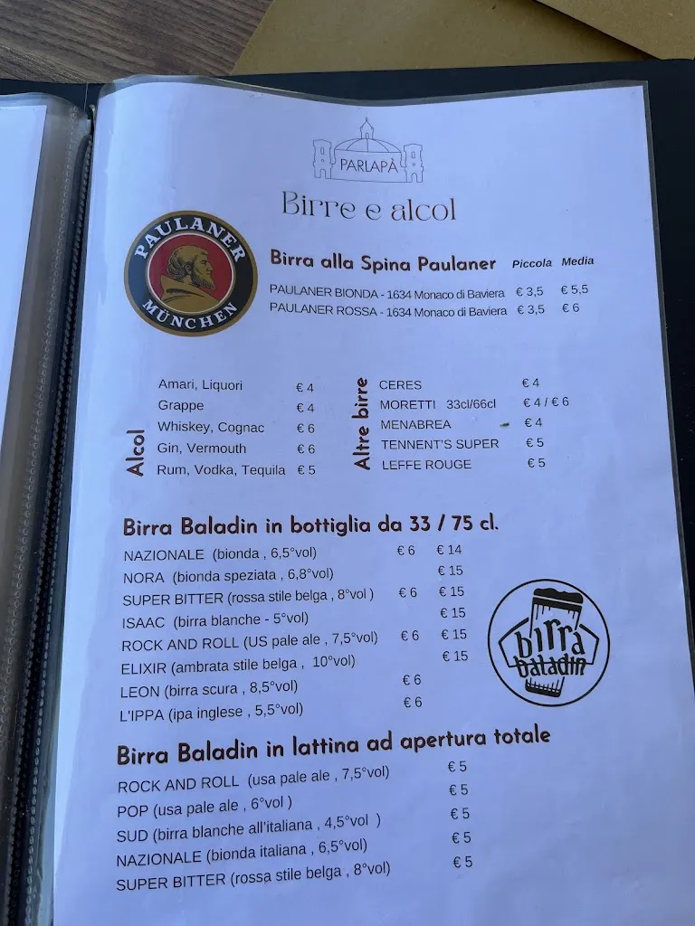 Menu_Ristorante Pizzeria Parlapà_Vicoforte_image_4