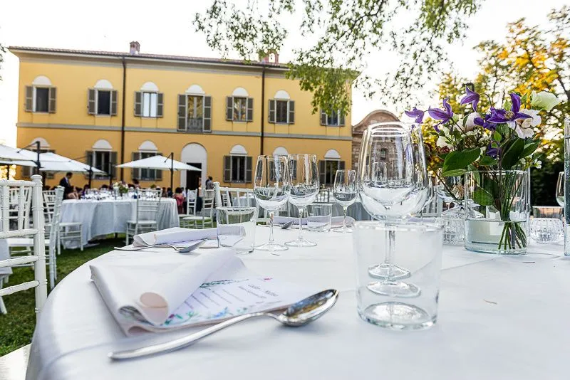 Villa Guazzo Candiani restaurant in Villamiroglio