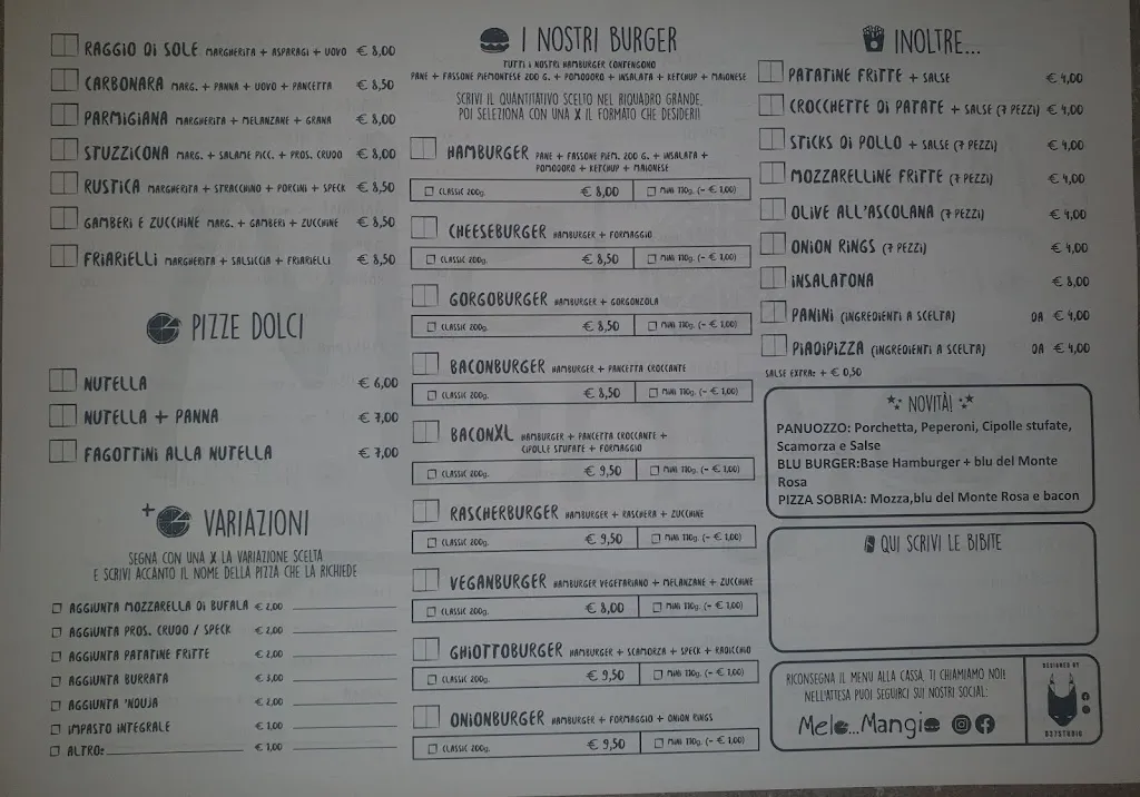 Menu_Melo...Mangio Pizza & Burger_Villanova Mondovì_immagine_1