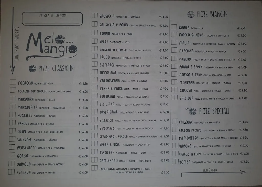 Menu_Melo...Mangio Pizza & Burger_Villanova Mondovì_immagine_2